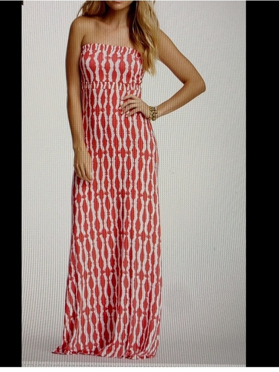 Tart Dresses & Skirts - TART Strapless Maxi Dress Abstract Ikat Print Women's Small SEXY!
